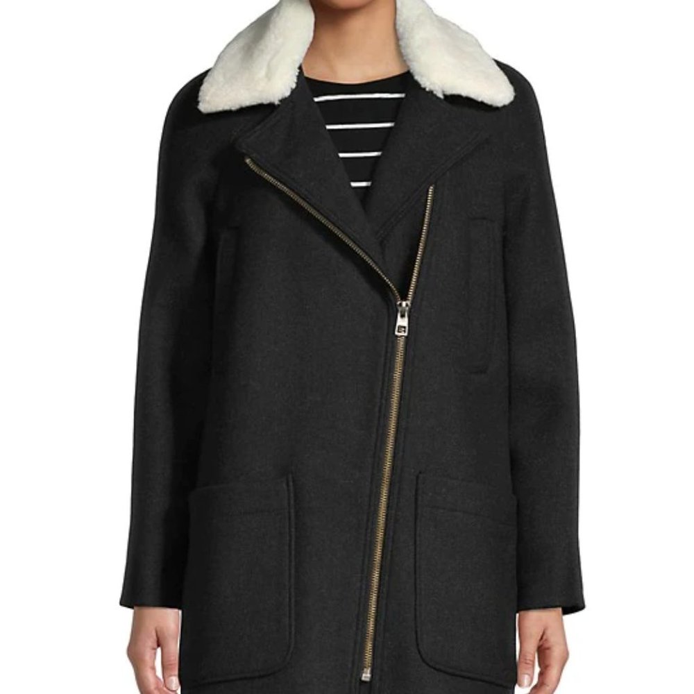 NWT Madewell Eldridge Zip Coat in Insuluxe Fabric - XXS
